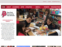 Tablet Screenshot of deerparkcityschools.org
